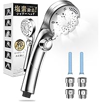 シャワーヘッド マイクロナノバブル 塩素除去 6段階水流 4種類アダプター付き Amazon.co.jp: シャワーヘッド マイクロナノバブル 【90％超節水・髪